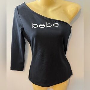 BEBE Top.  One sleeve/fitted.